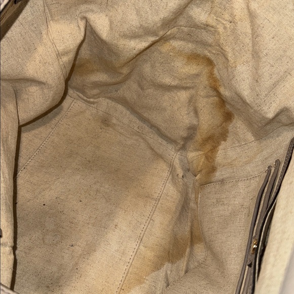 Tory Burch Bag Half Moon Taupe Tote - Picture 13 of 17